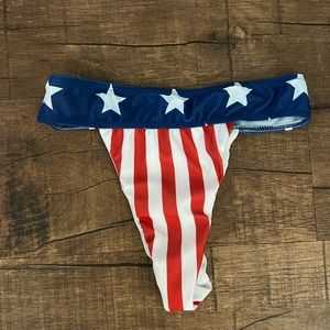 American flag bikini bottoms-NEVER WORN!